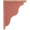 Ekena Millwork 1 1/2"W x 9"D x 11"H Hamilton Traditional Wood Vintage Decor Bracket, Salvage Red BKTWD01X09X11HARD - alternate 2